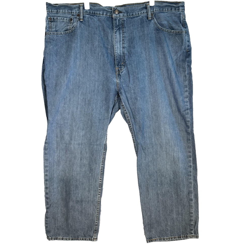 Levis 559 Jeans Mens 44x30 Blue Denim Relaxed Straight Fit Zip Fly 5 Pocket